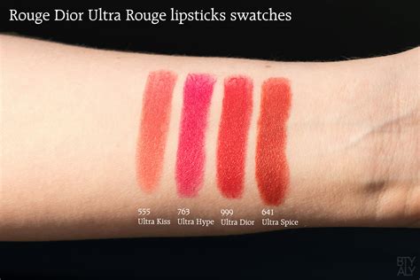 dior ultra rouge swatch|dior red lipstick swatches.